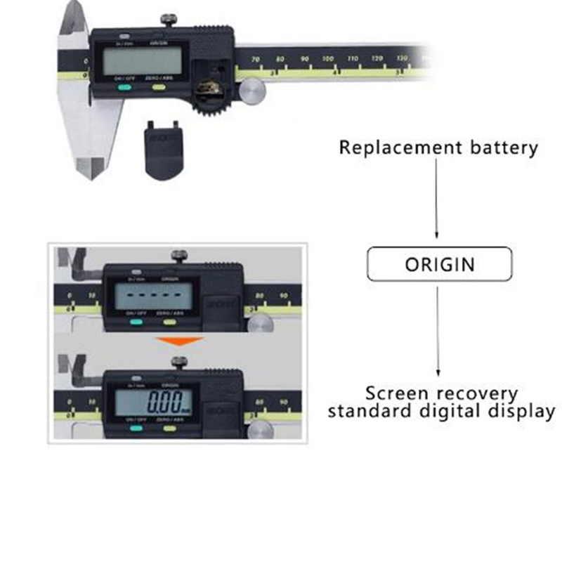 الرقمية Vernier الفرجار 0-150 0-200 0-300 0.01mm الهيكلية الفرجار 500-196 500-197 500-173،500-196-20