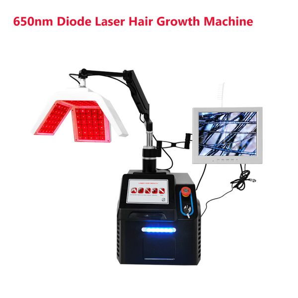 Nouvelle Machine professionnelle de croissance de cheveux de Laser de Diode traitement de perte de cheveux de cuir chevelu Mini équipement portatif d'utilisation de Salon