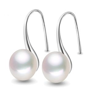 Boucles d'oreilles de perles d'eau douce 2016 nouvelle mode pour femmes de haute qualité 925 bijoux en argent sterling blanc / rose / violet perle