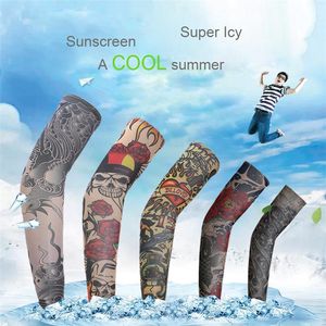 2016 Nieuwe Mode Tattoo Mouwen Outdoor Fietsen Tattoo Arm Mouwen Vissen Sunscreen Arm Sleeves Bike Fiets Ga Fishing Outdoor