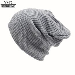 2016 nieuwe mode vrouwen mannen breien beanie hip-hop winter warme caps unisex 6 kleuren hoeden voor vrouwen feminino bot S18120302