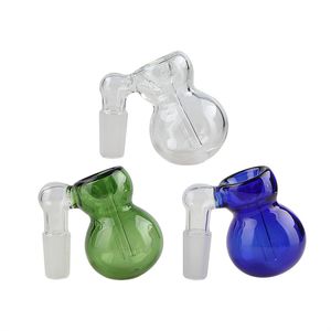 Nieuwe glazen asvanger kommen met bubbler en kalebas vrouwelijk mannelijk 10 mm 14 mm 18 mm gewricht 2,2 inch voor glazen olieligingen