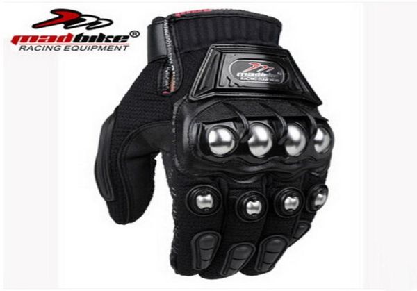 2016 Nuevo guante de montar a caballo de carreras de motocicletas MADBIKE, guantes de motocicleta todoterreno, aleación de acero, transpirable, resistencia a caídas, negro, rojo, azul M8855768