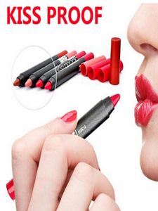 2016 Nouveau maquillage MN Coupe antiadhésive Not Fade Crayonstyle Lip stys Kissoproofroproof Batom Soft Lipstick Durable Kiss Proof étanche5913490