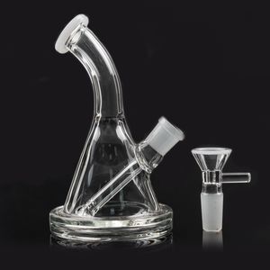 14 mm vrouwelijke mini -glazen bong met kom waterpijpen Pyrex Oil Rigs Hookahs Dikke recyclerpijp voor roken