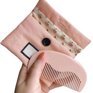 Mini mignons petits peignes pratiques brosses à cheveux en bois de santal avec boîte-cadeau peigne design pour femmes filles cadeaux de vacances 00888 article