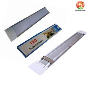 Nouveaux tubes à double rangée de réglettes à LED montés en surface Lumières 2FT 4FT T8 Luminaire Purificati LED Tube de lumière tri-preuve 20W 40W AC 110-240V sunway518