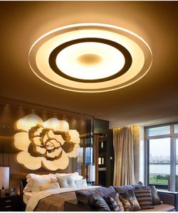 Moderne LED Plafondverlichting Oppervlakte Gemonteerde Lamp Woonkamer Slaapkamer Ronde Dimmen Plafondlamp Home Luminaire Afstandsbediening 110V 220V