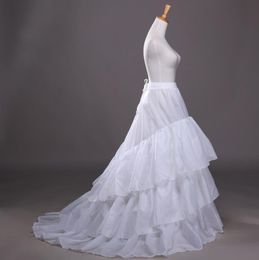 2016 Nouvelle blanc 3 couches Train Cathedral jupons robe de mariée Robe de bal robe de bal jumeau 2015 accessoires de mariée Petticoat5112954