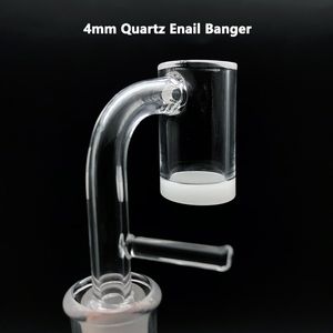 4mm bord biseauté fond opaque quartz Enail Banger avec 16mm 20mm fumer Dab clou 10mm 14mm 18mm mâle femelle Quartz E Nail Banger