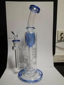 Hitman Glass Bongs Classic Brilliance Matrix Perc Hookahs Klein Fumar Pipa de agua Dab Rigs Cabezal de ducha WaterPipes Bong con junta de 14,4 mm