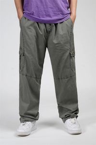 Los más nuevos pantalones de primavera para hombre de talla grande XXXL 4XL 5XL 6XL, pantalones Cargo de marca para hombre, pantalones informales con bolsillos, pantalones azules