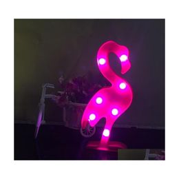 2016 Night Lights Creative Small Light 3 W leidde het Flamingo Animal Model zoals Childrens Indoor Decorative Drop Delivery Lighting DHSSL