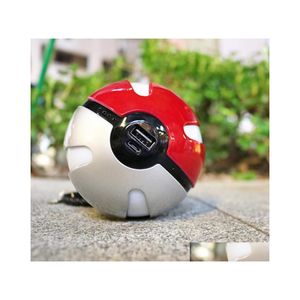 2016 Novedad Iluminación 20 Unids Carga Rápida de Teléfono Go Red Ball Power Bank 10000Ma Cargador Con Luz Led Juego Móvil Entrega de Gota Portátil Li Dh0Ql