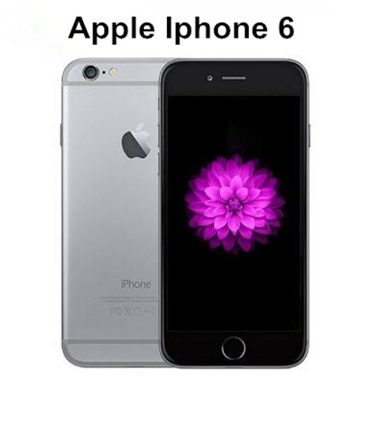 Apple iPhone 6 d'origine débloqué remis à neuf prend en charge les téléphones portables d'empreintes digitales 4.7'IPS 2 Go de RAM 16 64 128 Go de ROM GSM WCDMA LTE iPhone 6 Téléphone