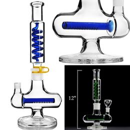 Recycler Bong Hookahs Shisha vriesbare spoelolie Dikke glazen water Bongs Rookpijp Dab Rigs Bubbler Smoke Waterpijp