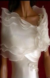 2016 Pinterest Populaire bruidsomslagdoeken en jasjes Bruidsaccessoires voor bruiloftsevenement Witte organza Vintage items Goedkope omslagdoeken1889317