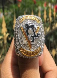 2016 Pittsburgh Penguins Crosby Cup Cup Hockey Championship Ring Set Men Fan Souvenir Gift Wholesale 2019 DropShipping7193207