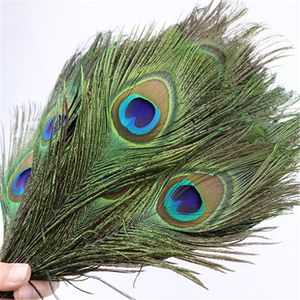 Plumas de pavo real naturales de alta calidad, plumas de ojos grandes de 70-80cm utilizadas para decoraciones para el hogar, fiestas de bodas, manualidades DIY