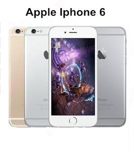 Débloqué Apple iPhone 6 d'origine sans empreinte digitale 16 Go IOS 8 3G WCDMA 4G LTE 8MP caméra téléphone portable remis à neuf