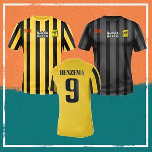23/24 BENZEMA Al Ittihad FC maillots de football du club 2023 Hamdallah Romarinho Wine Costa maillot de football Coronado Hegazy Uniforme de football