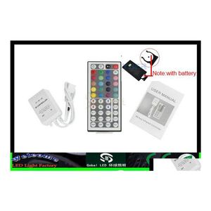 2016 RGB -controllers 12V 3x2 A 44 KEYS LED -controller IR Remote voor 3528 5050 Strip Licht Drop Leving Lights Lighting Accessoires DH2GE