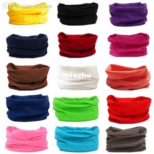 2016 Solid Colors Fietsen Gezichtsmasker Racing Tube Scarf Bandana Head Neck Gaiter Warmer Snood Fiets Rijden Plainwear Muts