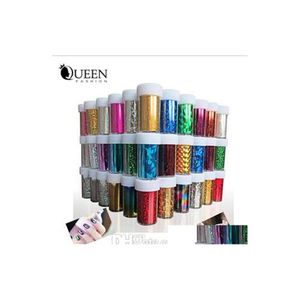 2016 stickers stickers 66 ontwerpen Nail Art Transfer Foils Sticker 12PCS/Lot Beauty Adhesive Polish Wrap Tips Decoraties Accessoires Drop Dhmar