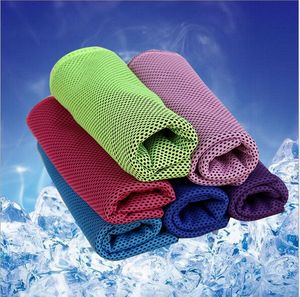 2016 Verano NUEVA PVA Toalla de Hielo de Enfriamiento Suave Transpirable Gimnasio Yoga Toalla 6 Colores Disponibles 214b