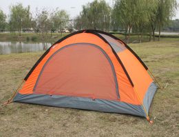 2016 zomer buiten tenten camping schuilplaatsen voor twee mensen dubbele aluminium staaf tegen de water zonnige sneeuw tent DHL snelle verzending