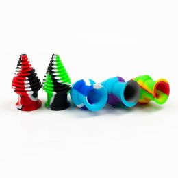 Coloré Mouthpeace Silicone Filtre fumer narguilé conseils pour quartz banger bécher bong tuyau d'eau tuyaux en verre