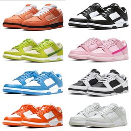 TopSportMarket Hommes Femmes Chaussures Baskets Plates Lows Panda Noir Blanc Gris Brouillard Triple Rose Rose Whisper Team Or Bleu Framboise Fraise Pêche Hommes Entraîneurs Occasionnels