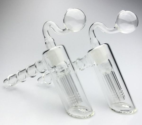 Marteau en verre à deux fonctions 6 Bras perc percolateur en verre barboteur Pipes à fumer de haute qualité pipe à tabac bong bongs pommeau de douche perc