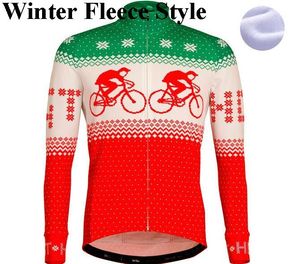 2024 feo Navidad Invierno Ciclismo Jersey térmico polar bicicleta Ropa MTB Jersey largo Ropa Ciclismo Invierno Hombre Maillot