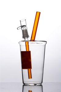 narguilés Mini coupe de conduite d'eau Clear In-N-OUT Bongs en verre Oil Rig Cheech Glass Mini Cup