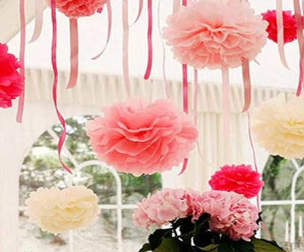 2016 Decoraciones de boda Manual Papel de flores de origami Papel de flores Decorar la sala de matrimonio Decoración Flower3222560