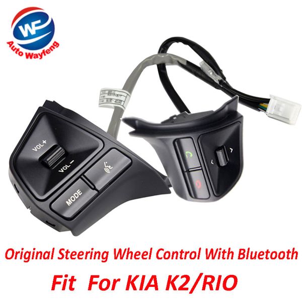 2016 bouton de commande de volant d'origine adapté pour KIA voiture K2 nouveau Rio DVD CD réglage de commande audio contrôleur vocal K2 Top qualité