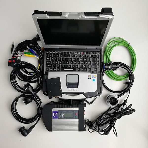 Auto Diagnostic Tool V12.2023 MB Star C4 SSD avec durbook cf 30 Travail pour SD Connect Compact 4 Diagnostic Win10 Code Scanner