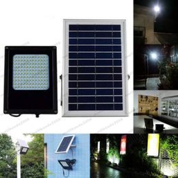 2017 120 LED 3528 SMD Panel de energía solar Reflector Cuerpo Sensor de luz solar Jardín al aire libre Paisaje Focos Lámpara 6V 6W MYY