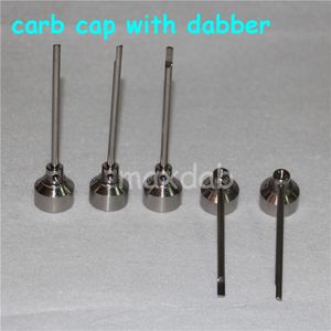 Handgereedschap 14mm 18mm Bongs Tool Set Carb Cap Domeloze Dab Rig GR2 Titanium Nail Dabber voor Ash Catcher Oil Rigs Glass Bong