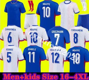 Kits enfants adultes 2021 FRANCE MBAPPE GRIEZMANN Maillots POGBA 21 22 Maillot de foot KANTE Maillots de foot THAUVIN maillot de foot