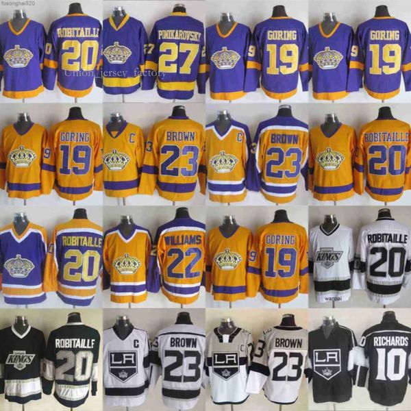 Saison 2017-2018 Los''angeles''kings 33 Tomas Sholl 27 Alec Martinez 23 Dustin Brown 19 Alex Lafallo 20 Robitaille 10 Michael Amadio Jersey 4494