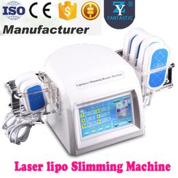 5mw Diode Lipo Laser 635nm-650nm Laser 6 Pads LLLT Lichaamsvorm Afslanken Vet Oplossen Gewicht Verminderen Vetverlies Cellulitis Verwijdering Slanke Lipolaser Schoonheidsmachine