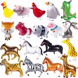 Schattig wandelende dieren helium ballonnen kat hond dinosaurus lucht ballons verjaardag decoraties kinderen volwassen evenement feest decor ballon fy3220 gj0217