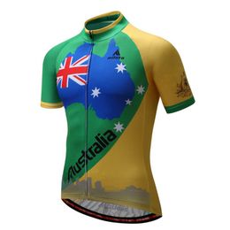 Maillot de cyclisme de l'équipe australienne pour hommes, hauts de vélo à manches courtes, chemises XXS-6XL, 2024