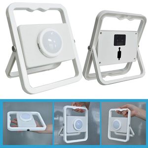 2017 El mejor reflector portátil de 10W Led luz de inundación recargable IP65 blanco para lámpara de Camping exterior con 5V