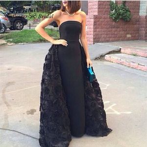 Black Prom Dress Hoge Kwaliteit Baljurk Afneembare Vrouwen Lange Formele Quinceanera Jurk Avond Party Toga Plus Size Vestidos de Festa