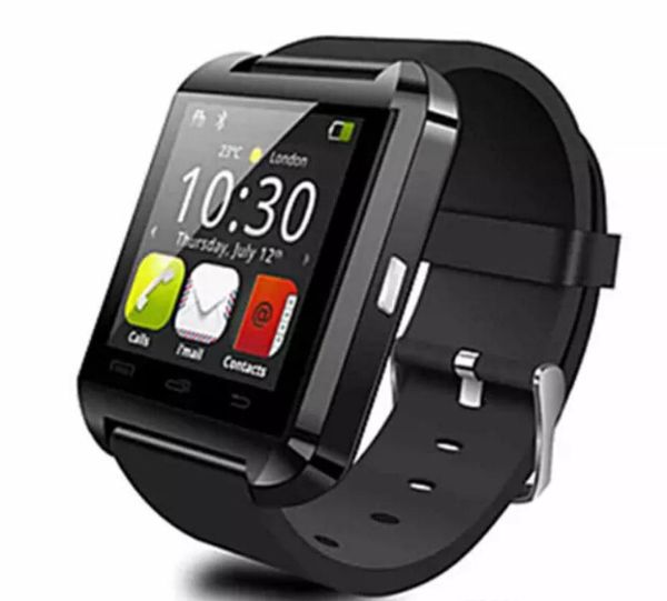 2017 Bluetooth Pphone USO U8 Reloj inteligente deporte correr Reloj de pulsera con sincronización disponible Inglés Chino Rojo Blanco Bl2588057