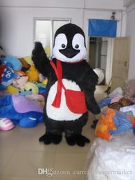 Costume de mascotte de la toute nouvelle mascotte Black Black Penguin Costume de caractère adulte Costume de mascotte