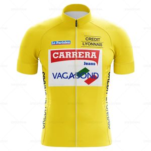 Maillot de cyclisme jaune des états-unis, respirant, à manches courtes, en tissu à séchage rapide, pour vtt, Ropa Ciclismo B34, été 2024
